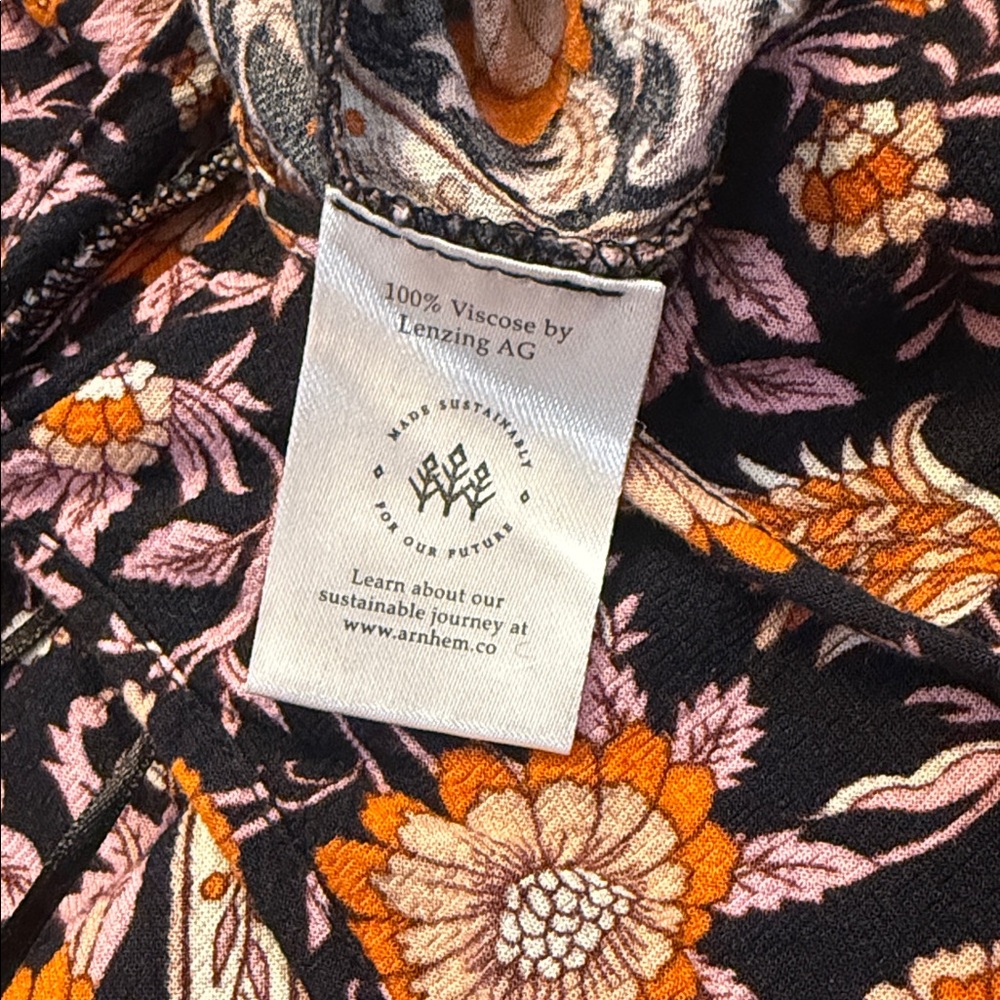 Arnhem Primrose Floral Open Back Jumpsuit AU 16‎ US 12 Boho Wide Leg - Picture 12 of 13